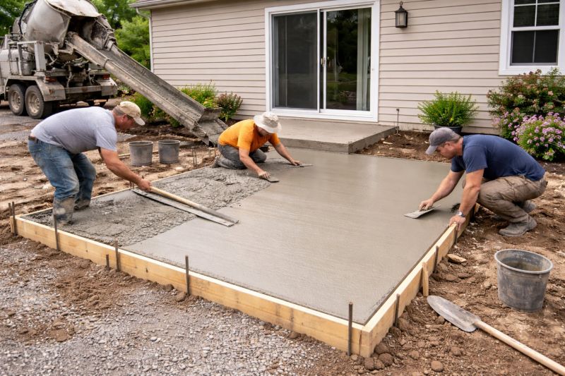 Concrete Porch Installation in Sacramento, CA